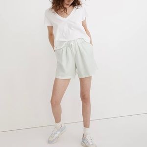 Madewell Linen-Blend Pull-On Pleated Shorts: Earth-Dyed Edition NWOT